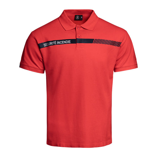 Polo SÉCU-ONE Sécurité Incendie rouge - Ref 01.052301