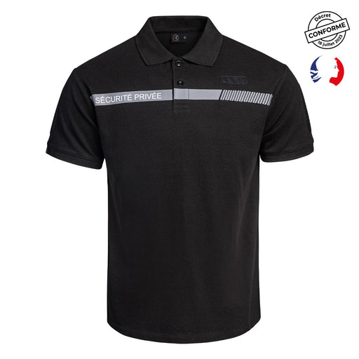 Polo SÉCU-ONE Sécurité Privée Noir - Ref 01.052311