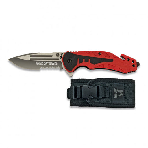 Couteau Pliant Tactique Rouge