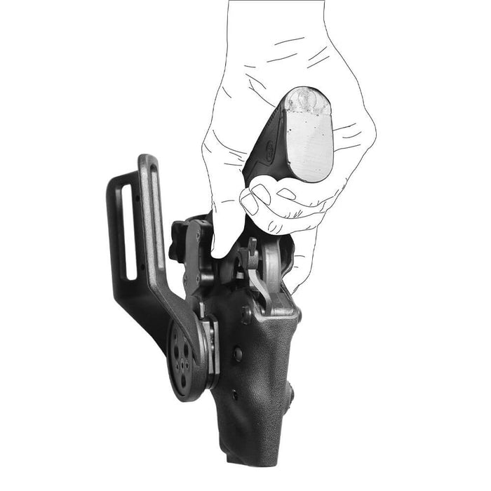 Holster Gaucher Pamas Vue de Dos