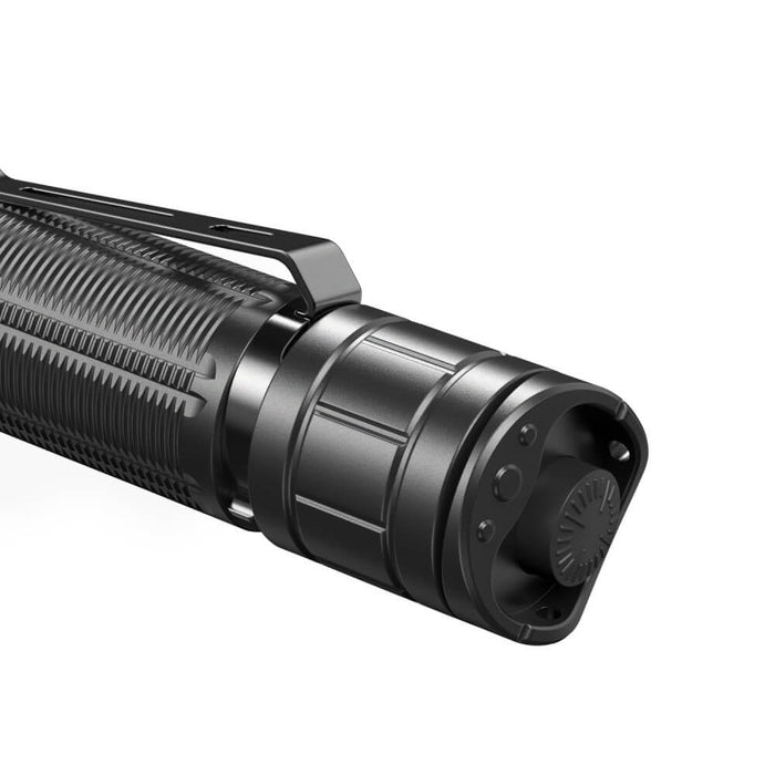 zoom sur le cul de la Lampe Tactique Militaire