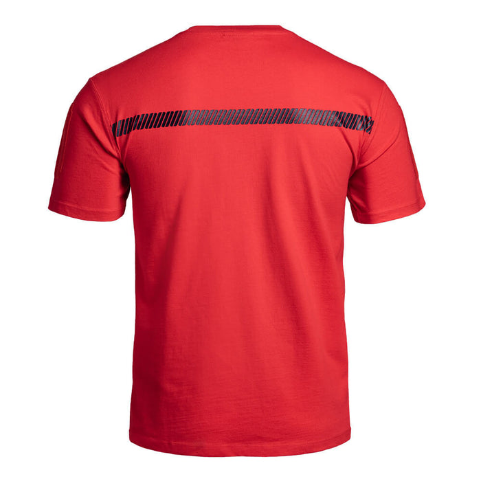 T-Shirt Militaire Rouge Vu de Dos