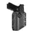 Holster ambidextre Bungy 8BL10 noir pour toute arme de poing avec lampe/laser
