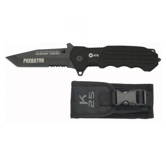 Couteau Pliant Tactique Predator Avec Etui