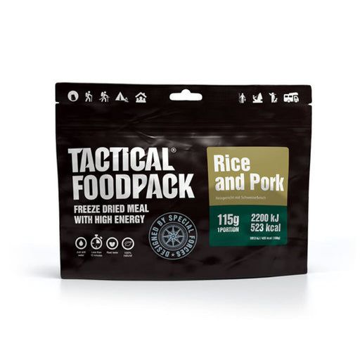 Emballage Tactical FoodPack Porc Et Riz Ration De Survie