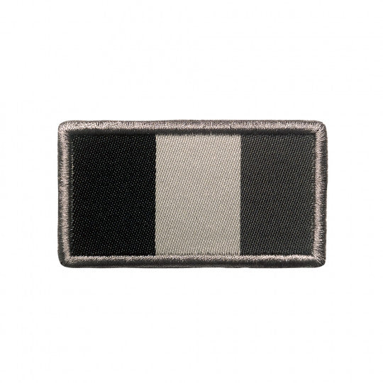 Patch Drapeau Français Brodé Gris