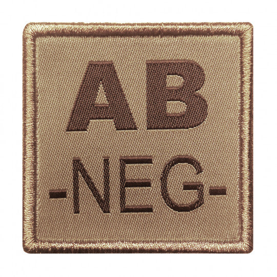 Patch Groupe Sanguin Tan AB- Brodé