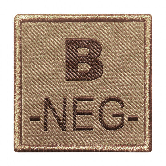 Patch Groupe Sanguin Tan B- Brodé 