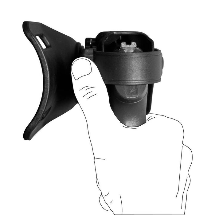 Vega Holster Porte Lampe Polymère Rotatif Porte Lampe Tactique Noir