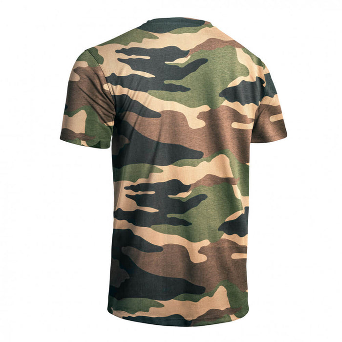 T-Shirt Camouflage Homme vu de dos et de côté
